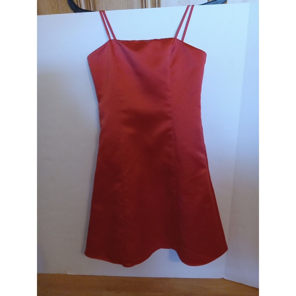 David's Bridal Bridesmaid Burnt Orange  Dress Size 8 Party  Prom Wedding